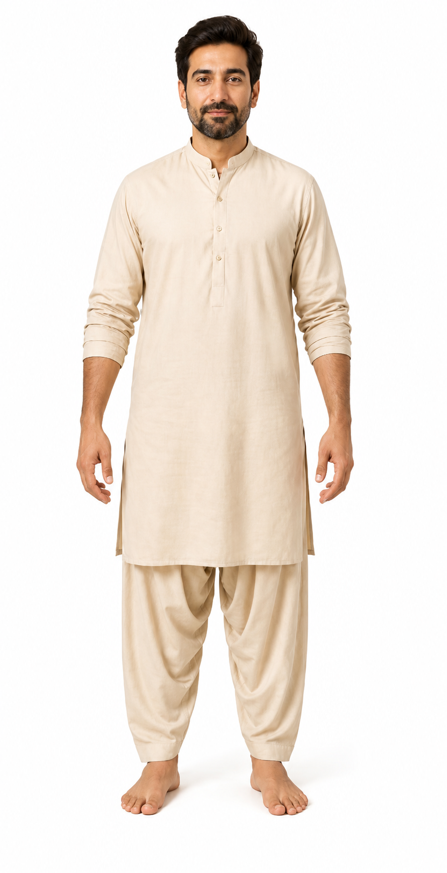 Front view body illustration showing common external massage areas